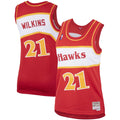 Atlanta Hawks Dominique Wilkins Mitchell & Ness Women's Hardwood Classics Swingman Jersey - Red
