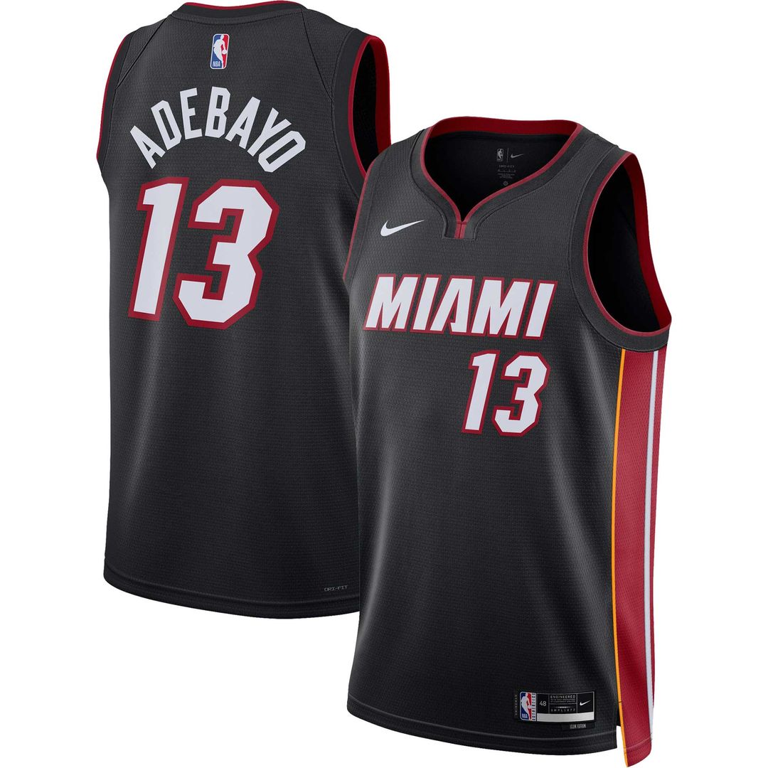 Miami Heat Bam Adebayo Nike Unisex Swingman Jersey - Icon Edition - Black