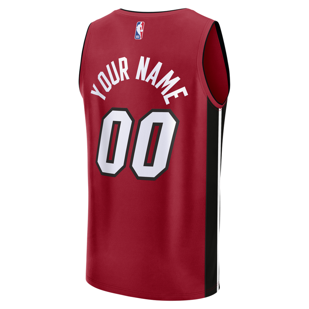 Miami Heat Fanatics Fast Break Custom Jersey - Icon Edition - Black