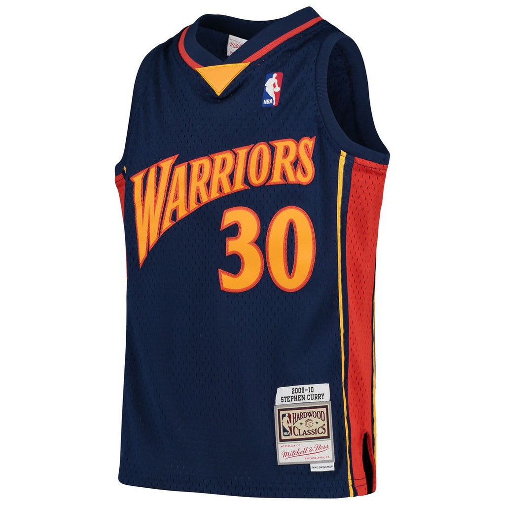 Golden State Warriors Stephen Curry Mitchell & Ness Youth 2009 - 10 Hardwood Classics Swingman Jersey - White