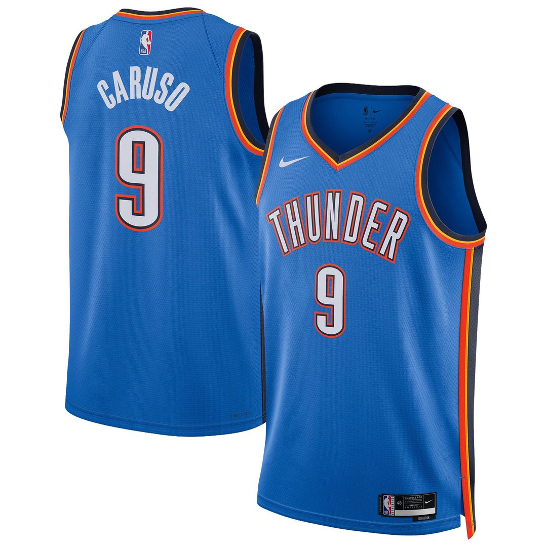 Oklahoma City Thunder Alex Caruso Nike Unisex Swingman Jersey - Icon Edition - Blue