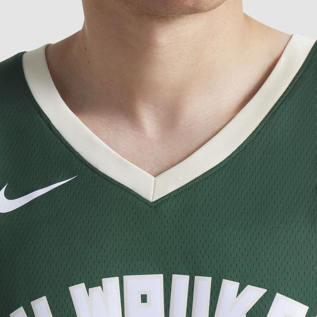 Milwaukee Bucks Giannis Antetokounmpo Nike Unisex Swingman Jersey - Icon Edition - Hunter Green