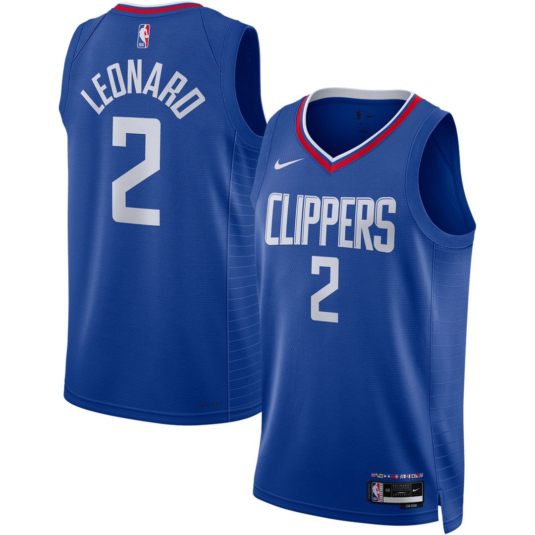 LA Clippers Kawhi Leonard Nike Unisex Swingman Jersey - Icon Edition - Royal