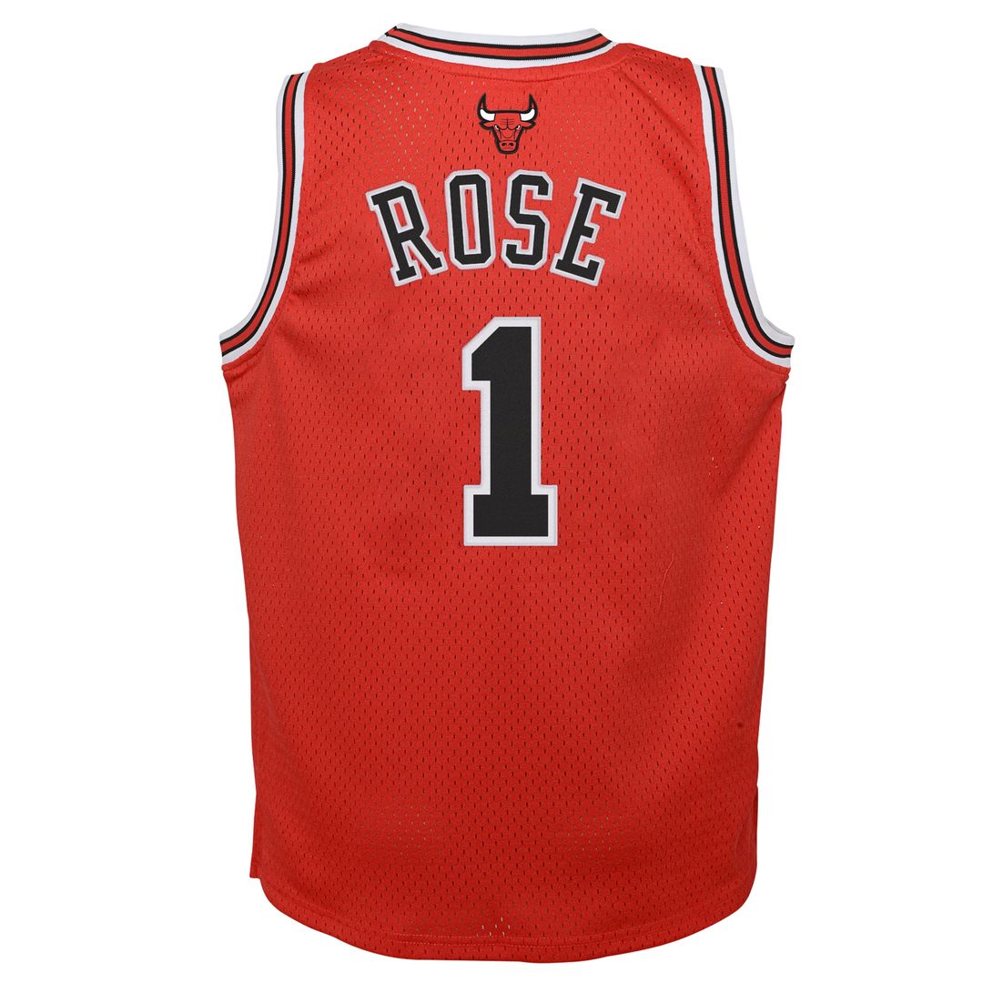 Chicago Bulls Derrick Rose Mitchell & Ness Youth 2010/11 Hardwood Classics Swingman Jersey - Black