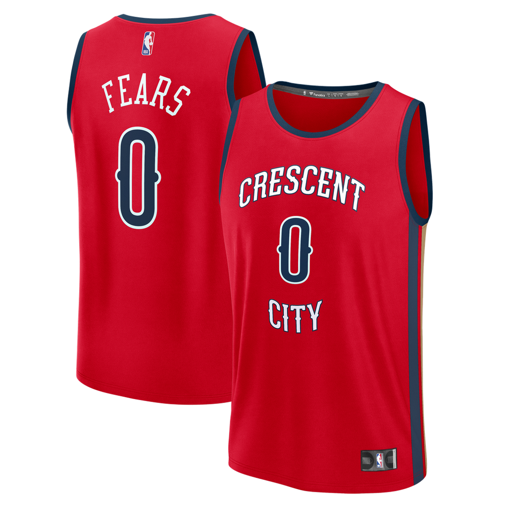 New Orleans Pelicans Jeremiah Fears Fanatics Fast Break Replica Player Jersey - Statement Edition - Red