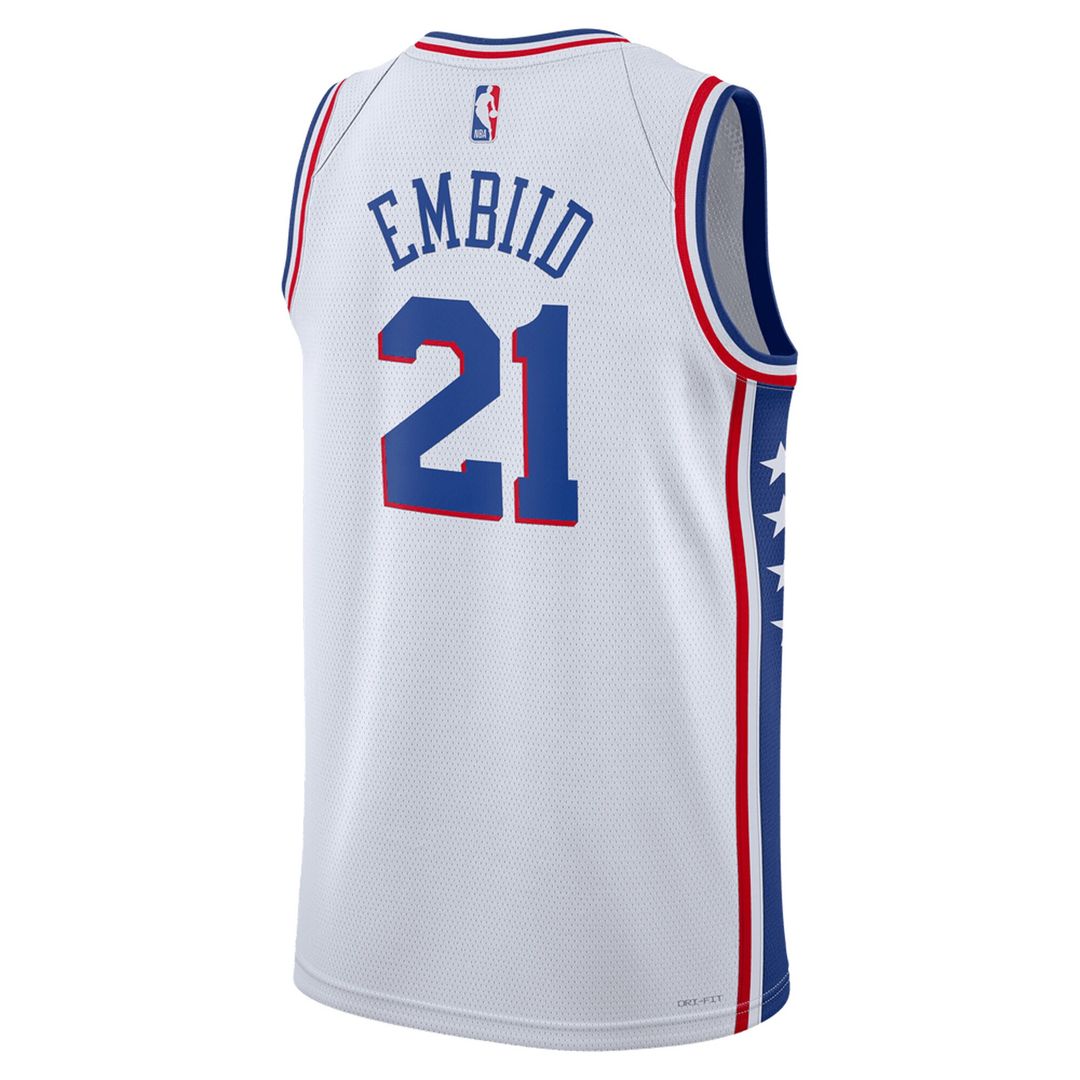 Philadelphia 76ers Joel Embiid Nike Unisex Swingman Jersey - Association Edition - White