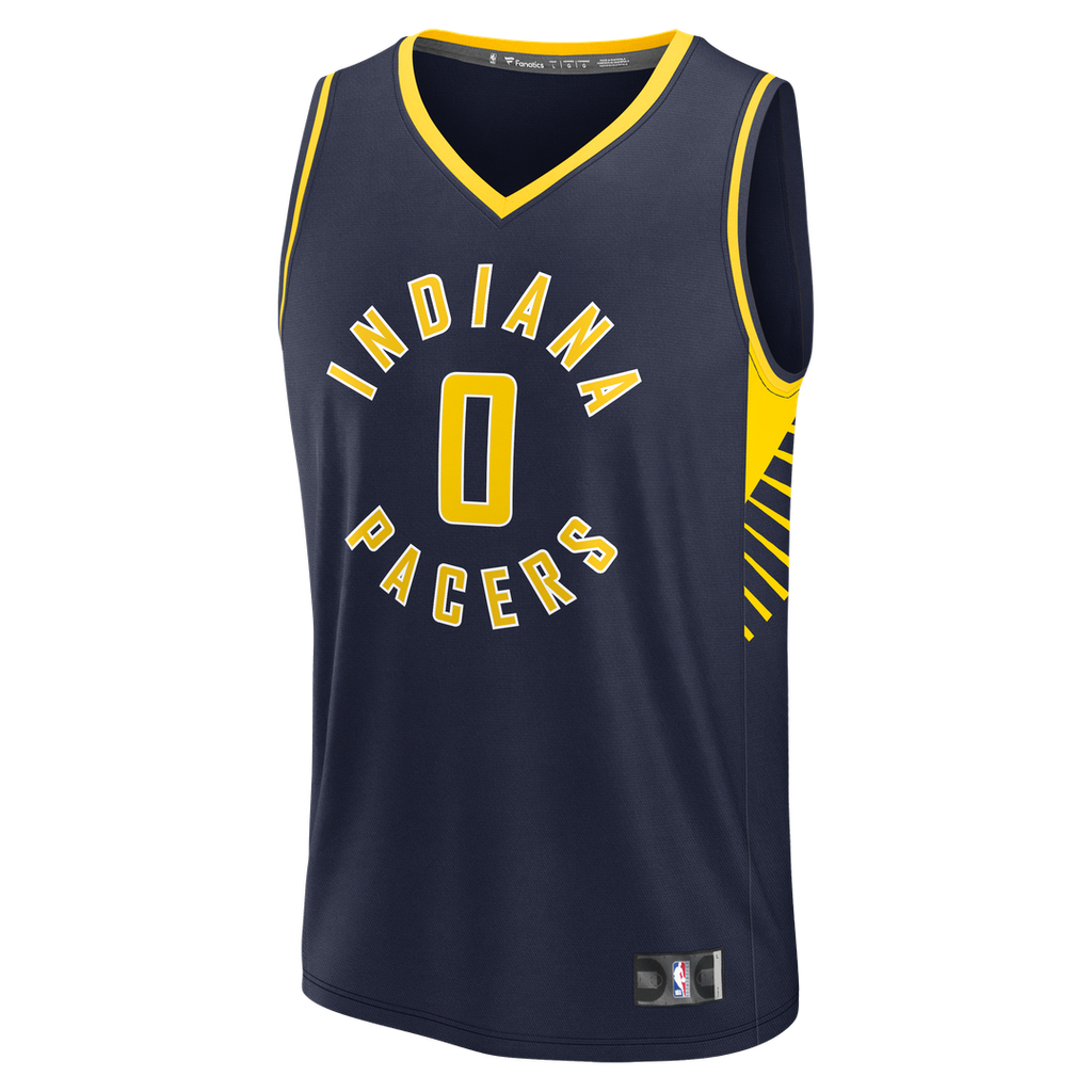 Indiana Pacers Tyrese Haliburton Fanatics Youth Fast Break Replica Player Jersey - Navy