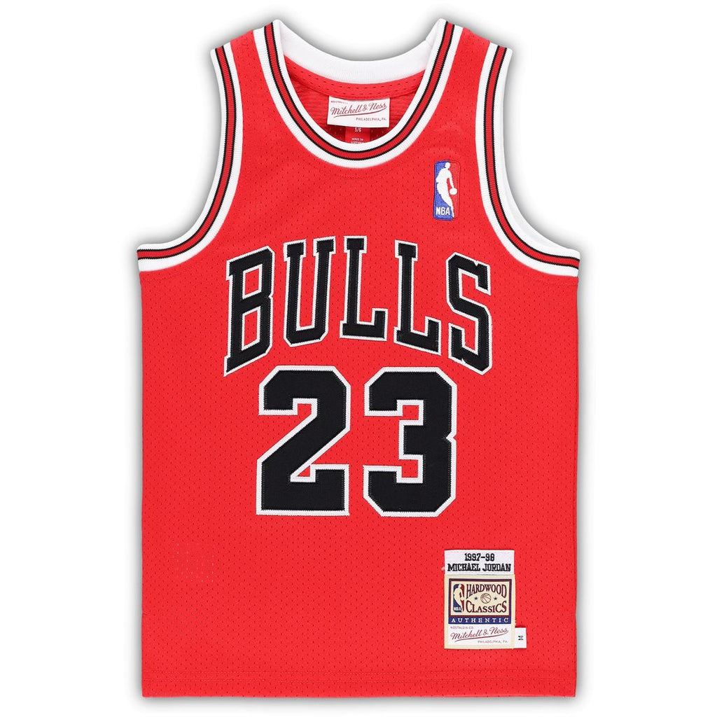 Chicago Bulls Michael Jordan Mitchell & Ness Preschool 1996/97 Hardwood Classics Authentic Jersey - Black