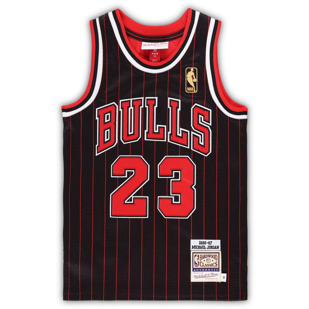 Chicago Bulls Michael Jordan Mitchell & Ness Preschool 1996/97 Hardwood Classics Authentic Jersey - Black