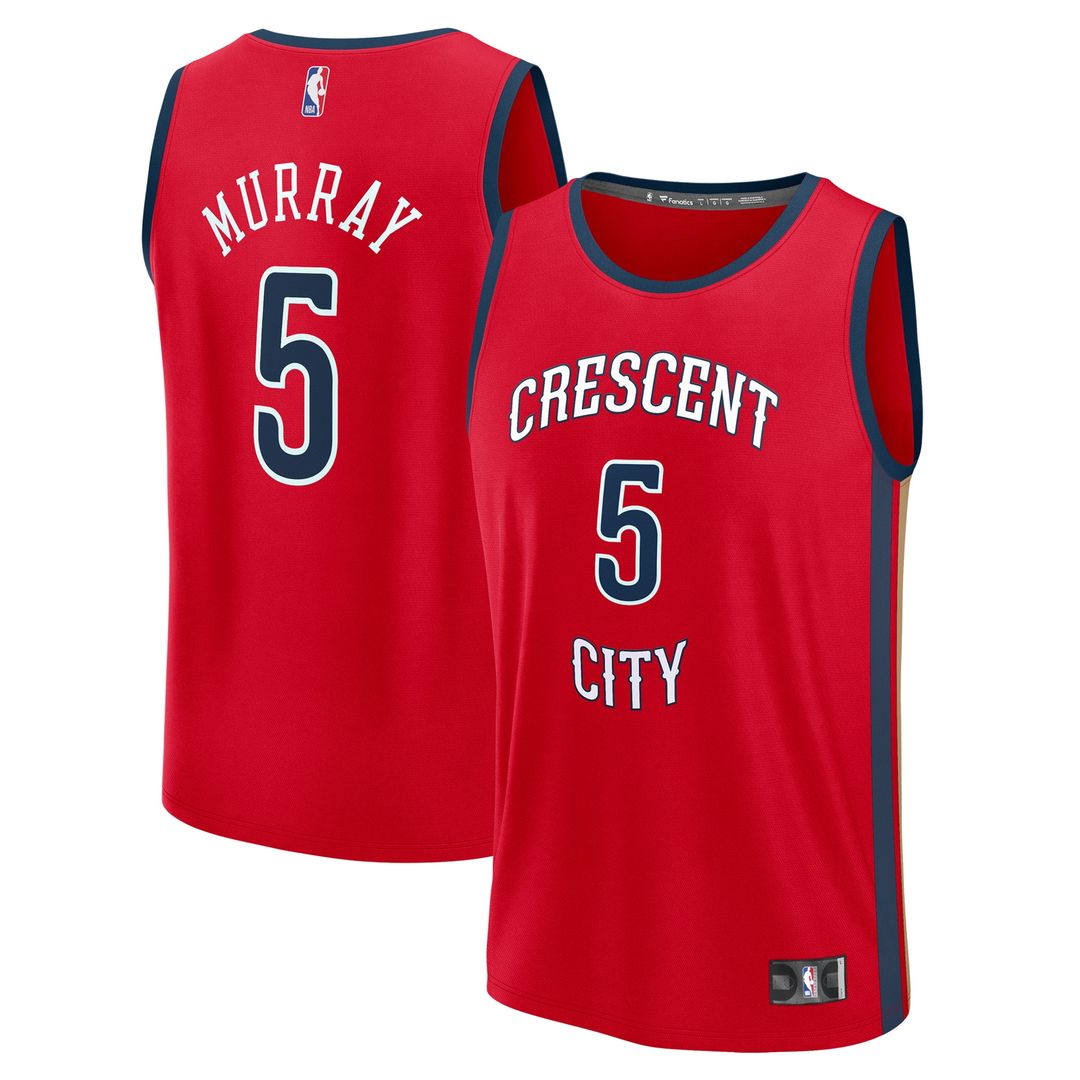 New Orleans Pelicans Dejounte Murray Fanatics Youth Fast Break Replica Player Jersey - Statement Edition - Red