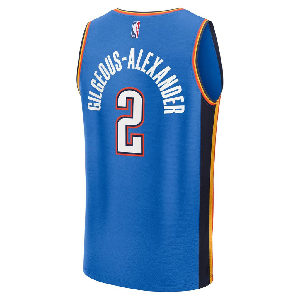 Oklahoma City Thunder Shai Gilgeous - Alexander Fanatics Fast Break Replica Player Jersey - Icon Edition - Blue