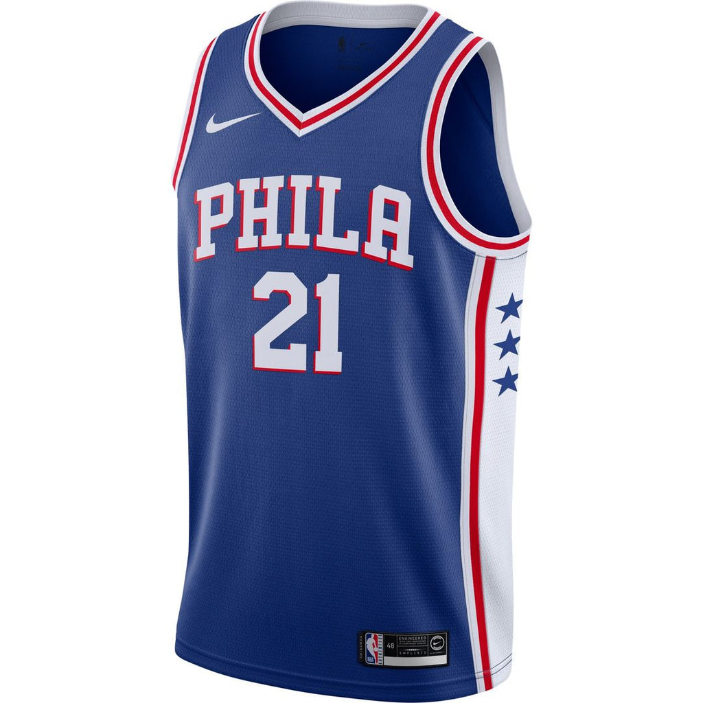 Philadelphia 76ers Joel Embiid Nike 2019/2020 Swingman Jersey - Icon Edition - Royal