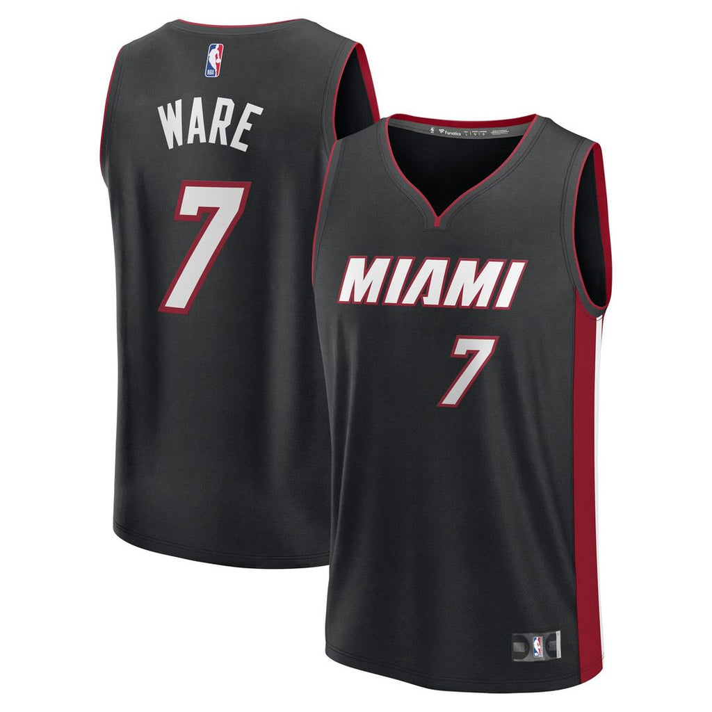 Miami Heat Kel'el Ware Fanatics Youth Fast Break Replica Player Jersey - Icon Edition - Black