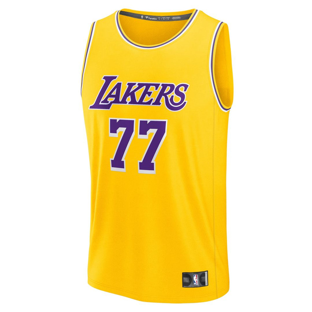 Los Angeles Lakers Luka Dončić Fanatics Fast Break Replica Player Jersey - Icon Edition - Gold