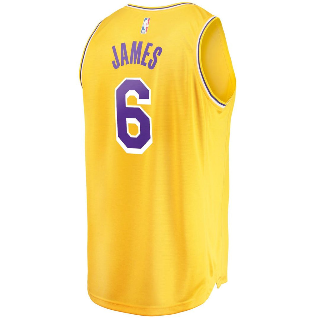 Los Angeles Lakers LeBron James Fanatics 2021/22 Fast Break Replica Jersey - Icon Edition - Gold