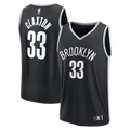 Brooklyn Nets Nic Claxton Fanatics Fast Break Replica Jersey - Black - Icon Edition