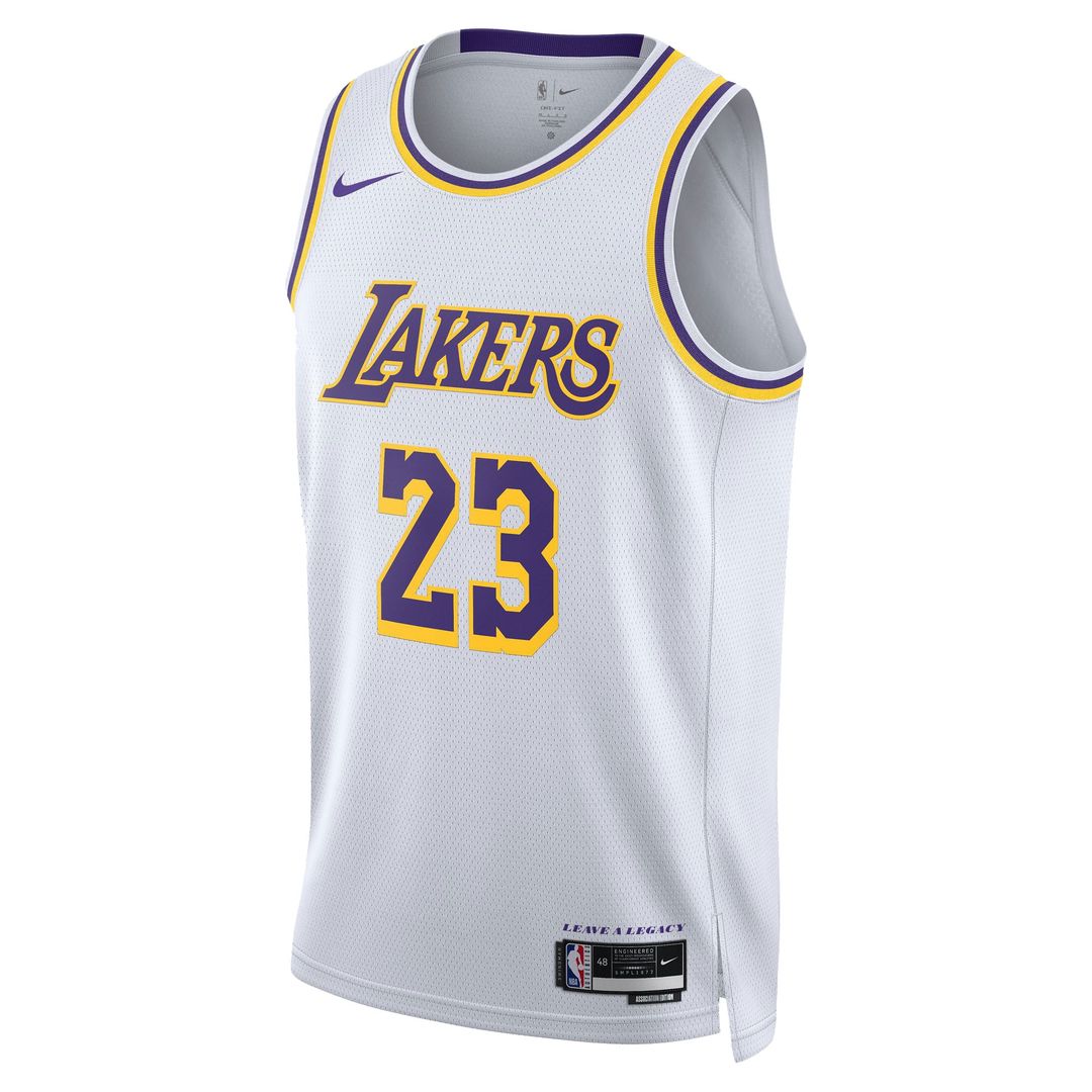 Los Angeles Lakers LeBron James Nike Unisex Swingman Jersey - Association Edition - White