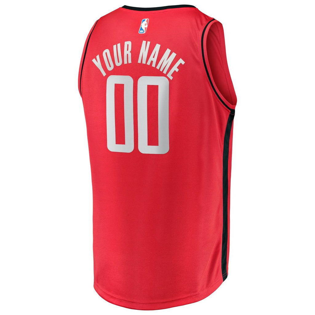 Houston Rockets Fanatics Youth Fast Break Custom Replica Jersey - Icon Edition - Red