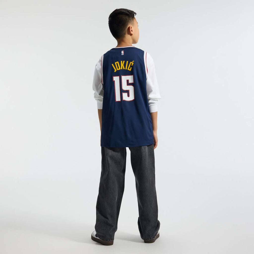 Denver Nuggets Nikola Jokic Fanatics Youth Fast Break Replica Player Jersey - Icon Edition - Navy