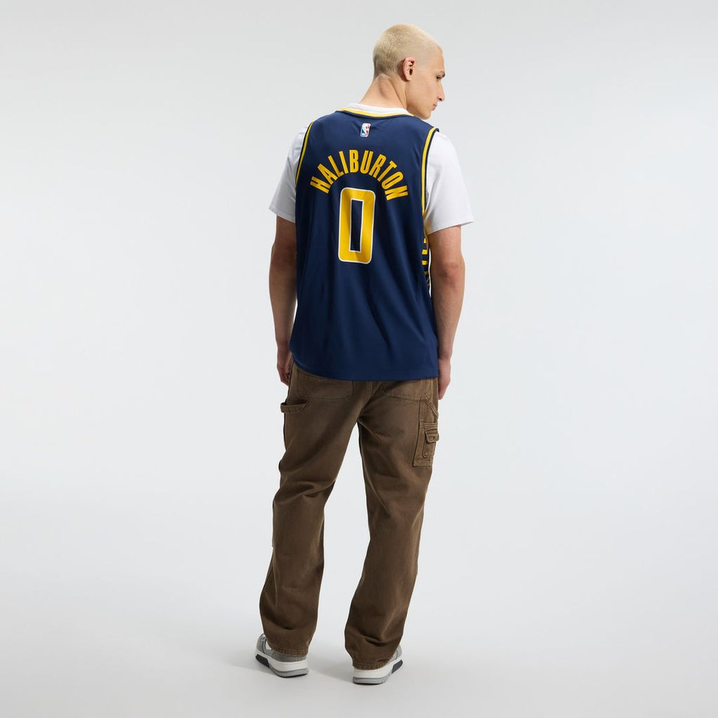 Indiana Pacers Tyrese Haliburton Fanatics Fast Break Replica Jersey - Navy - Icon Edition