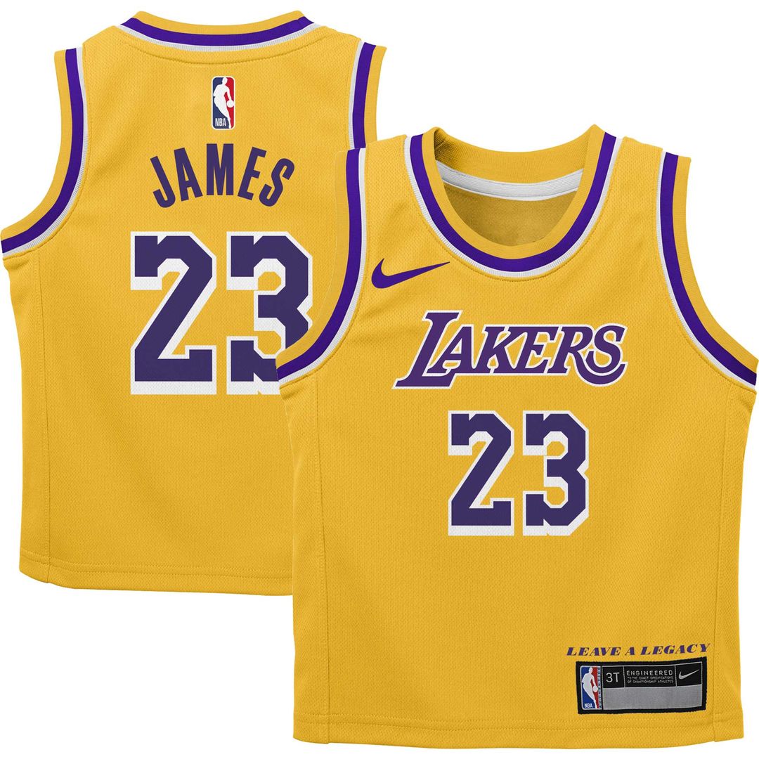 Los Angeles Lakers LeBron James Nike Toddler Swingman Player Jersey - Icon Edition - Gold