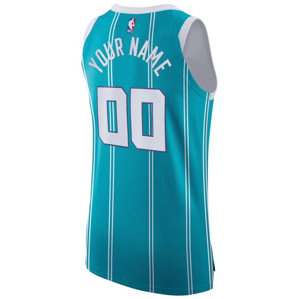 Charlotte Hornets Jordan Brand 2020/21 Authentic Custom Jersey Teal - Icon Edition
