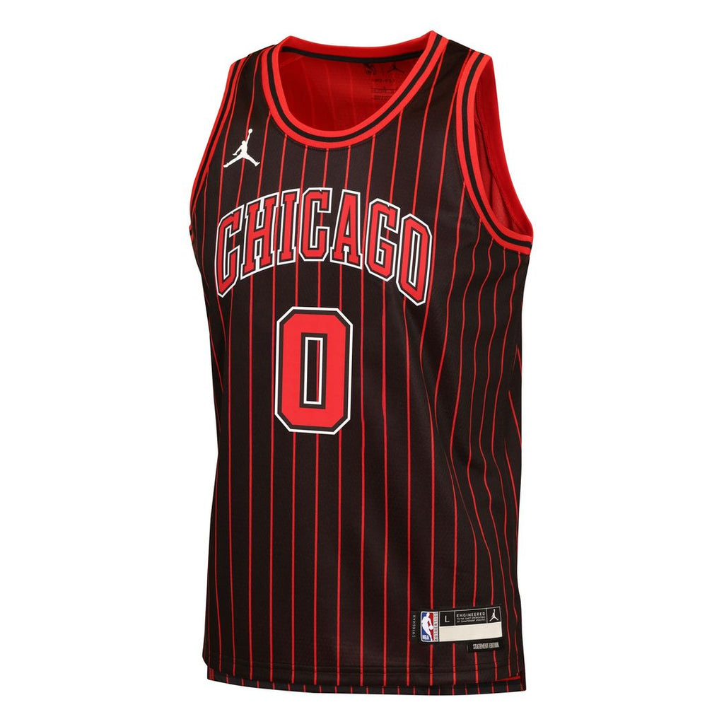Chicago Bulls Coby White Jordan Brand Youth Swingman Jersey - Statement Edition - Black