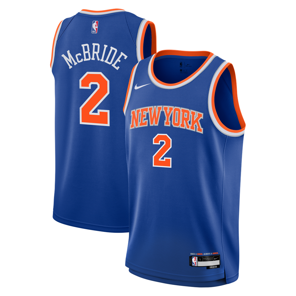 New York Knicks Miles McBride Nike Youth Swingman Jersey - Icon Edition - Blue