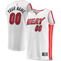 Miami Heat Fanatics Youth Fast Break Custom Replica Jersey - White - Association Edition