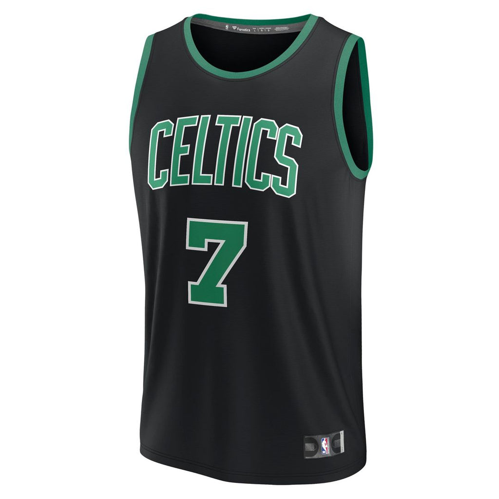 Boston Celtics Jaylen Brown Fanatics Youth Fast Break Replica Player Jersey - Statement Edition - Black