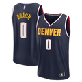 Denver Nuggets Christian Braun Fanatics Fast Break Replica Jersey - Icon Edition - Navy