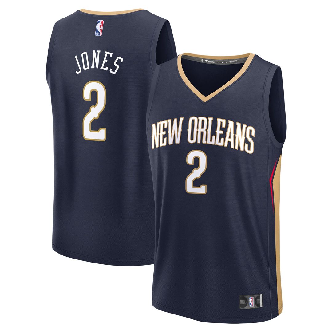 New Orleans Pelicans Herbert Jones Fanatics Fast Break Replica Player Jersey - Icon Edition - Navy