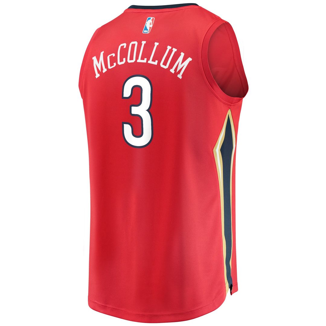 New Orleans Pelicans C.J. McCollum Fanatics Youth Fast Break Replica Player Jersey Red - Statement Edition