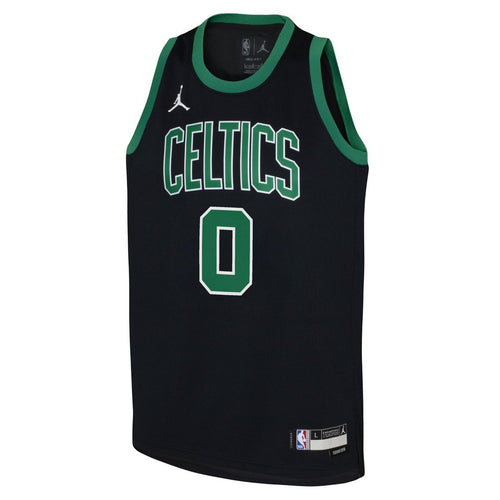 Boston Celtics Jayson Tatum Jordan Brand Youth Swingman Jersey - Statement Edition - Black