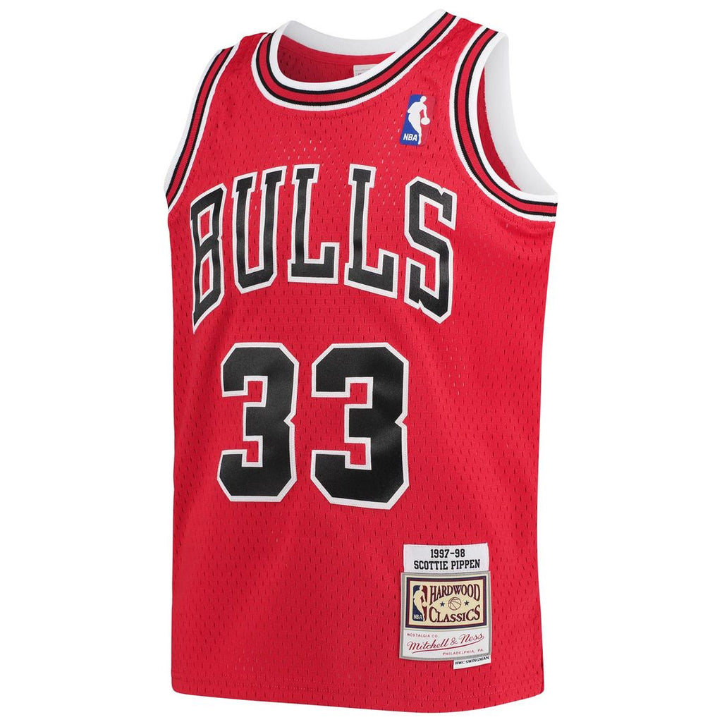 Chicago Bulls Scottie Pippen Mitchell & Ness Youth 1997 - 98 Hardwood Classics Swingman Jersey - Red