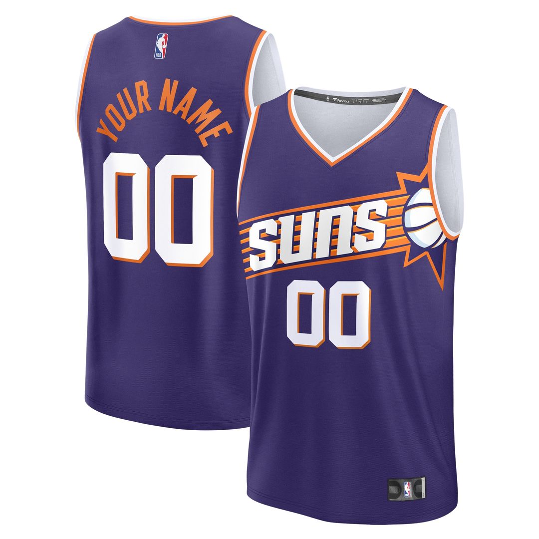 Phoenix Suns Fanatics Youth Fast Break Custom Jersey - Statement Edition - Black