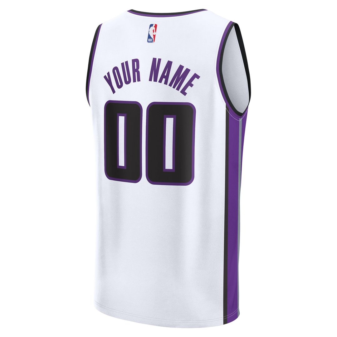 Sacramento Kings Fanatics Fast Break Custom Jersey - Association Edition - White