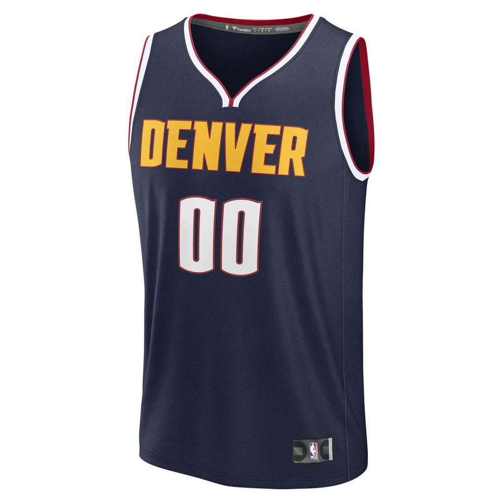 Denver Nuggets Fanatics Youth Fast Break Custom Replica Jersey - Blue - Statement Edition