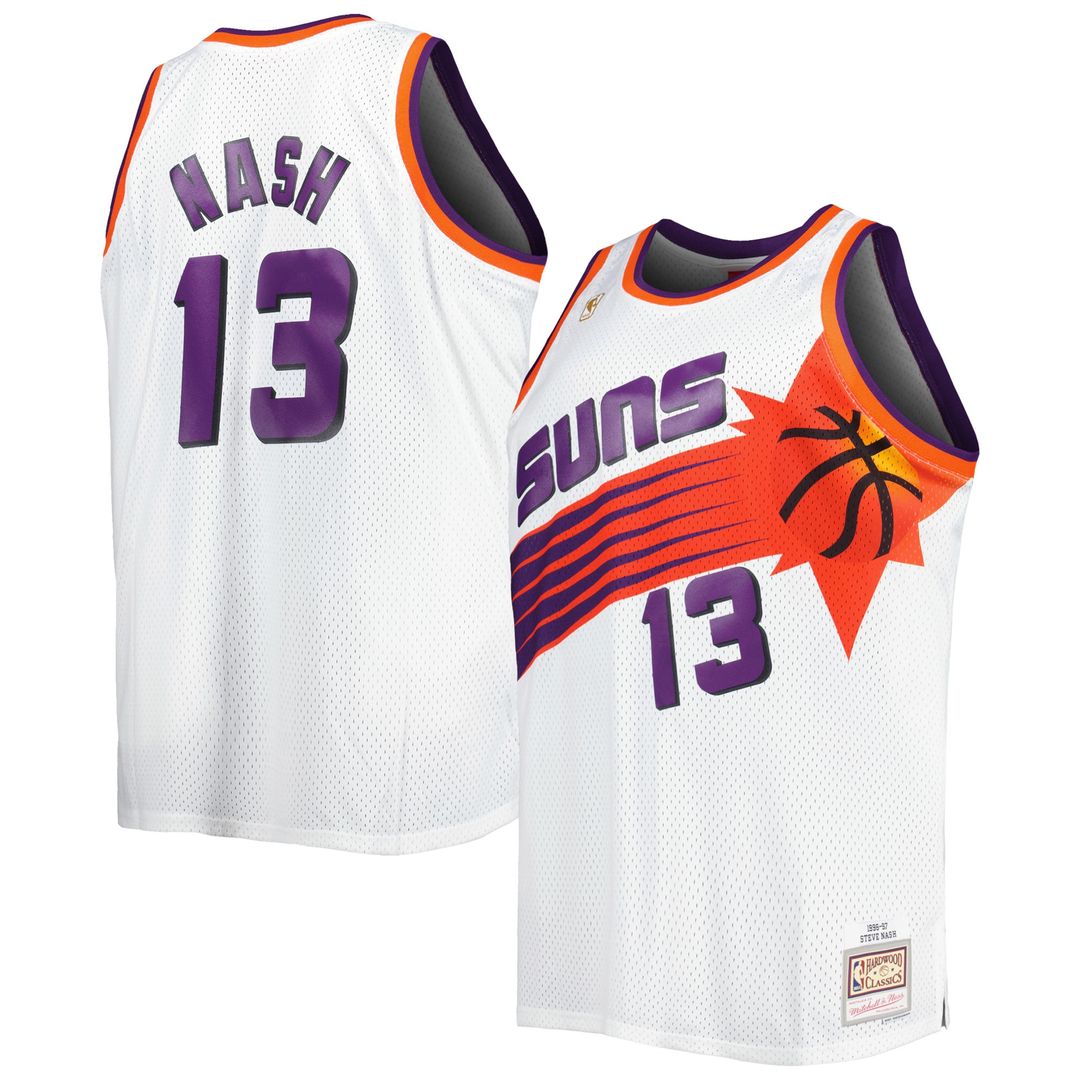 Phoenix Suns Steve Nash Mitchell & Ness 1996/97 Big & Tall Hardwood Classics Swingman Jersey - Black