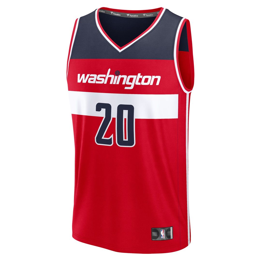 Washington Wizards Alex Sarr Fanatics Fast Break Replica Jersey - Icon Edition - Red