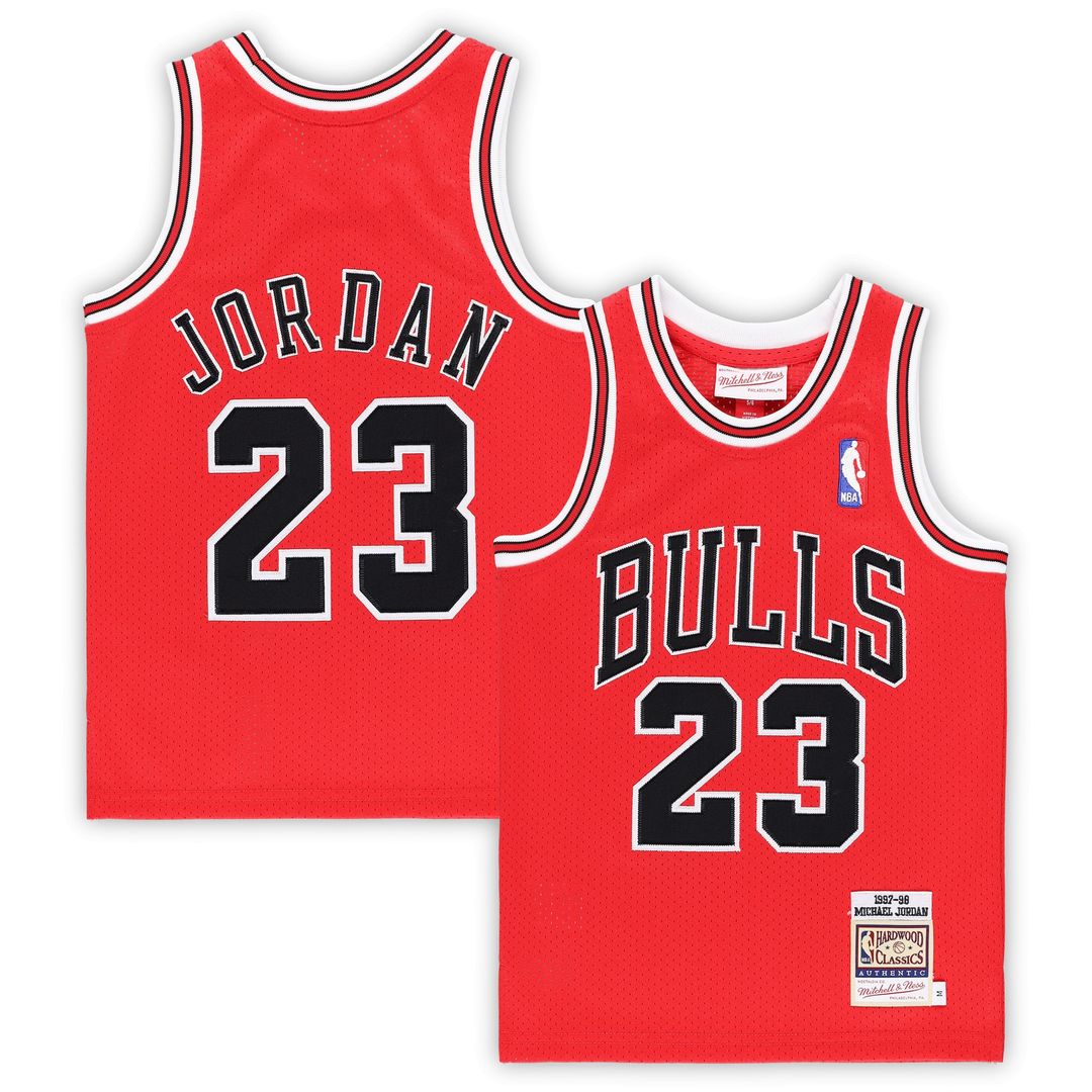 Chicago Bulls Michael Jordan Mitchell & Ness Preschool 1997/98 Hardwood Classics Authentic Jersey - Red