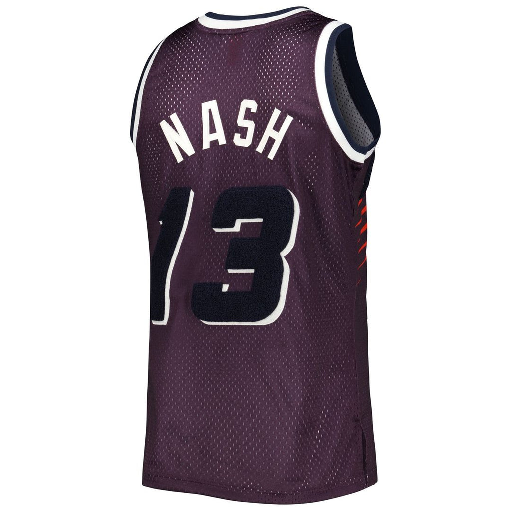 Phoenix Suns Steve Nash Mitchell & Ness 1996/97 Hardwood Classics Off - Court Swingman Jersey - Purple
