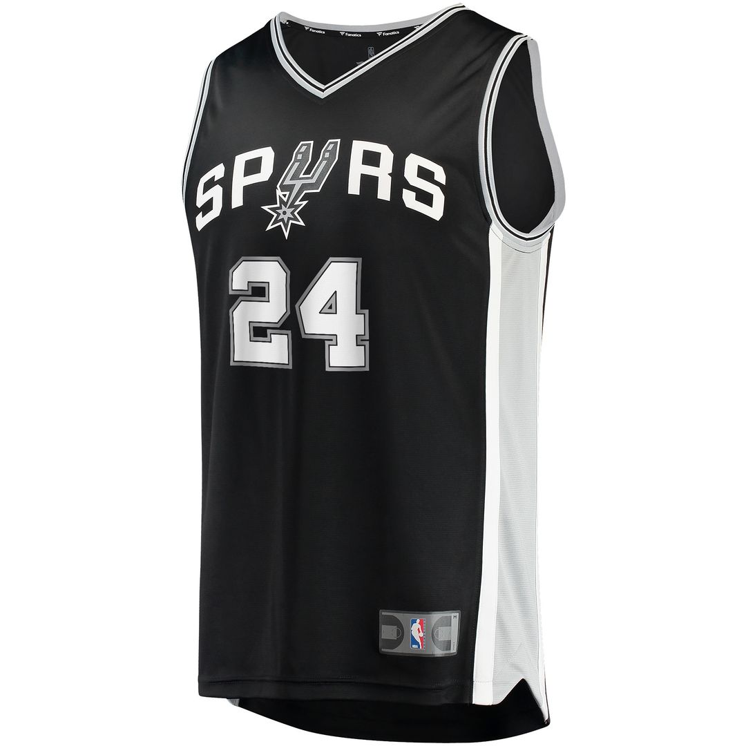 San Antonio Spurs Devin Vassell Fanatics Fast Break Replica Jersey - Icon Edition - Black