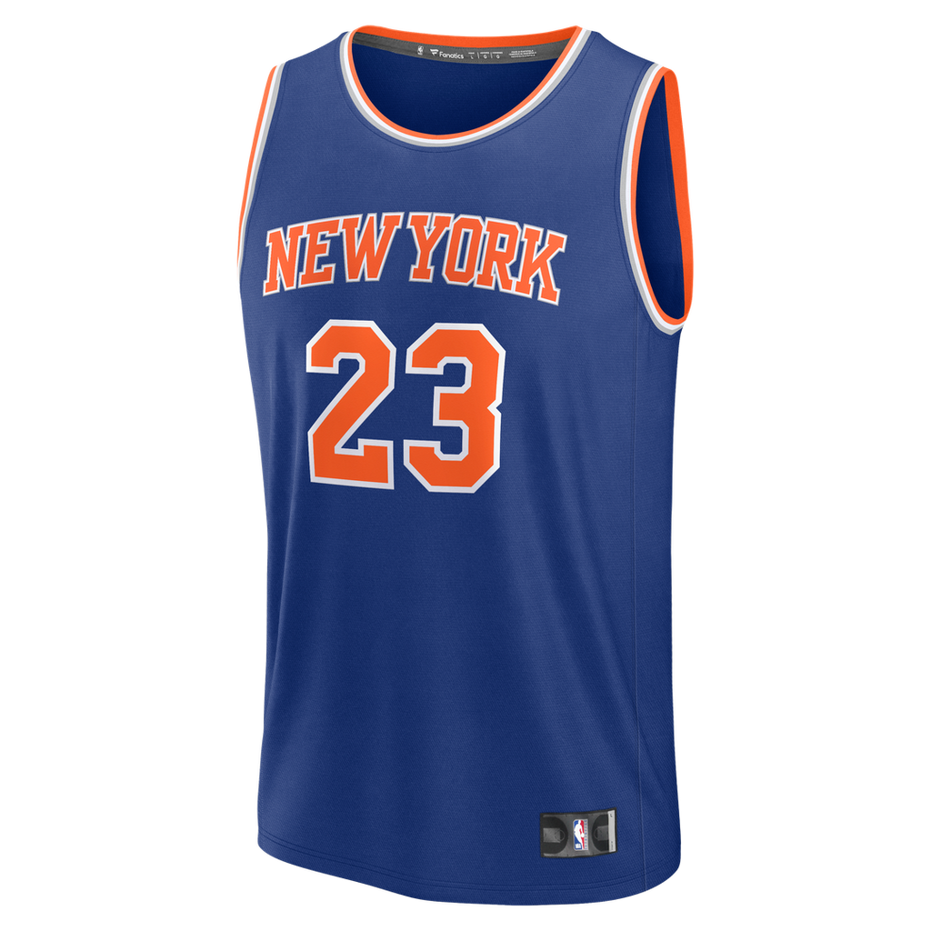New York Knicks Mitchell Robinson Fanatics Youth Fast Break Replica Jersey - Blue - Icon Edition