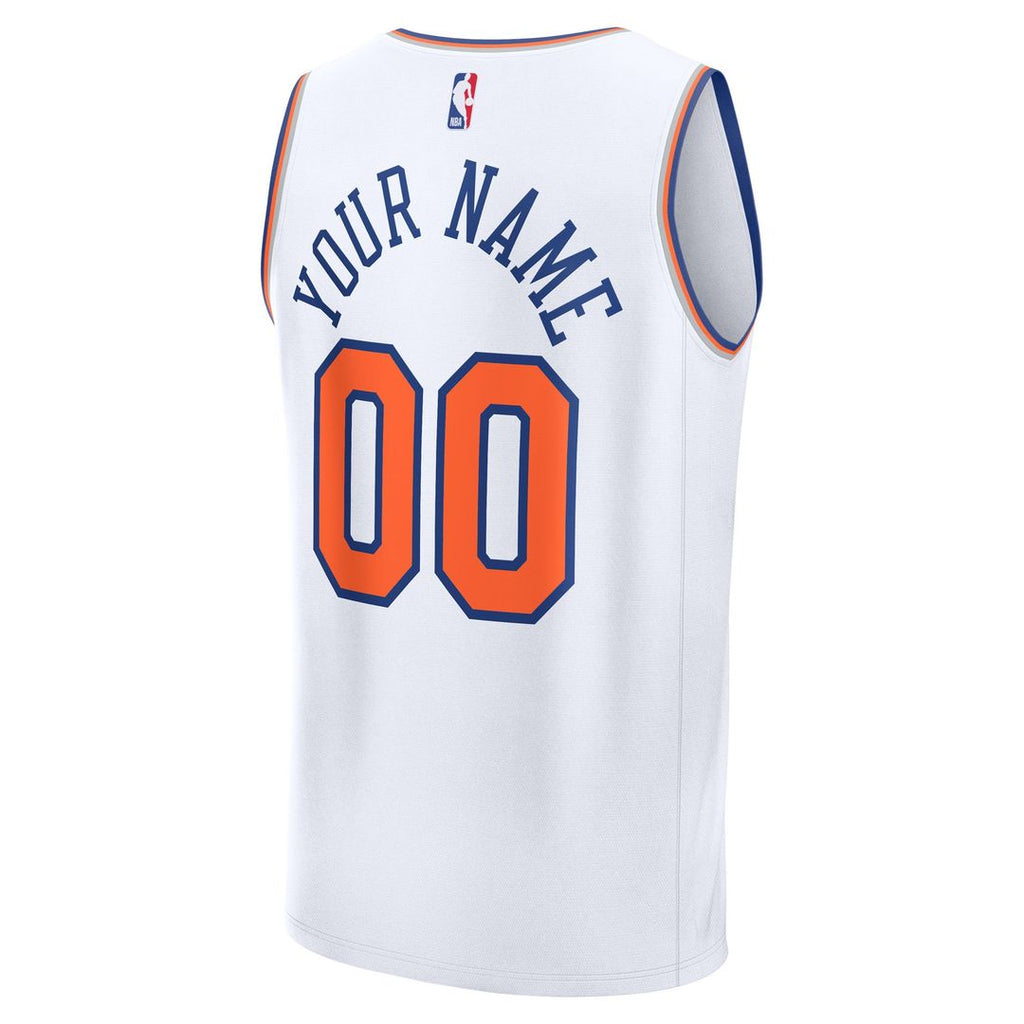 New York Knicks Fanatics Youth Fast Break Custom Jersey - Statement Edition - Black