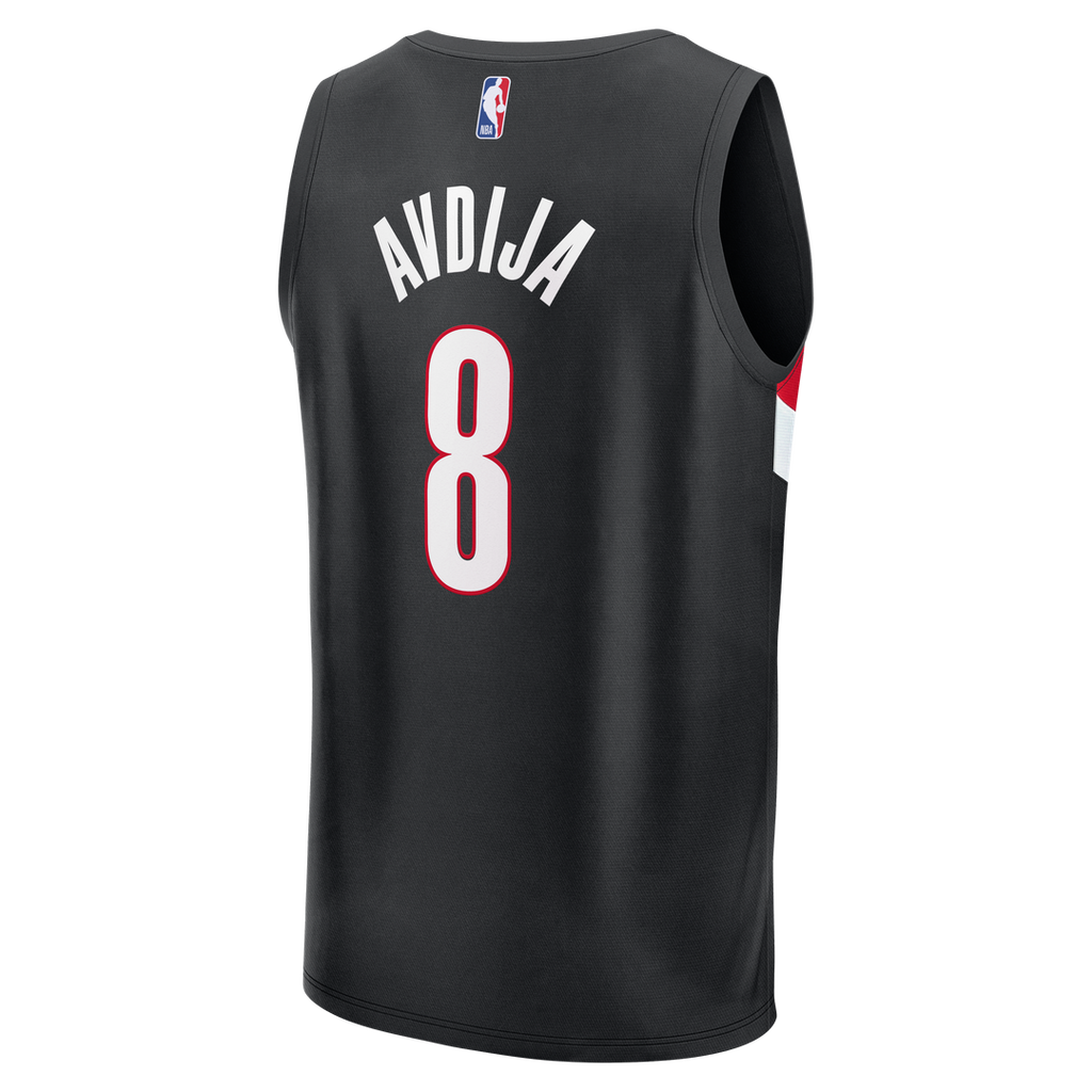 Portland Trail Blazers Deni Avdija Fanatics Fast Break Replica Jersey - Icon Edition - Black