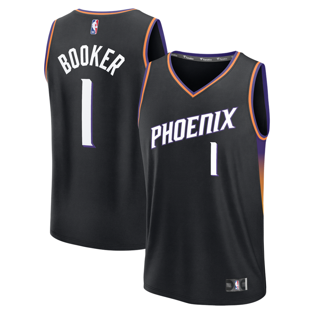Phoenix Suns Devin Booker Fanatics Youth Fast Break Jersey - Statement Edition - Black