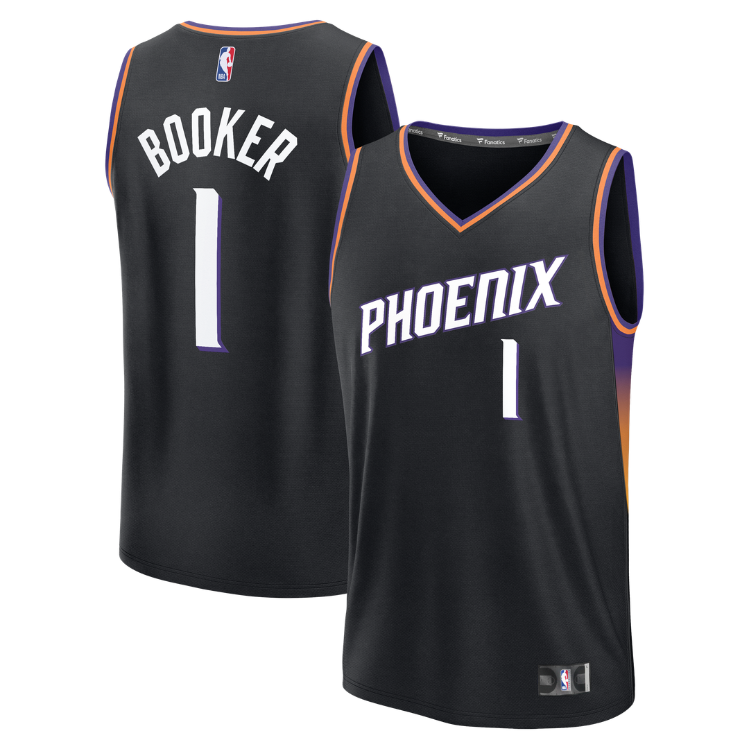 Phoenix Suns Devin Booker Fanatics Youth Fast Break Jersey - Statement Edition - Black