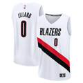Portland Trail Blazers Damian Lillard Fanatics Youth Fast Break Replica Jersey - White - Association Edition