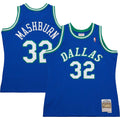 Dallas Mavericks Jamal Mashburn Mitchell & Ness 1993/94 Hardwood Classics Swingman Jersey - Blue